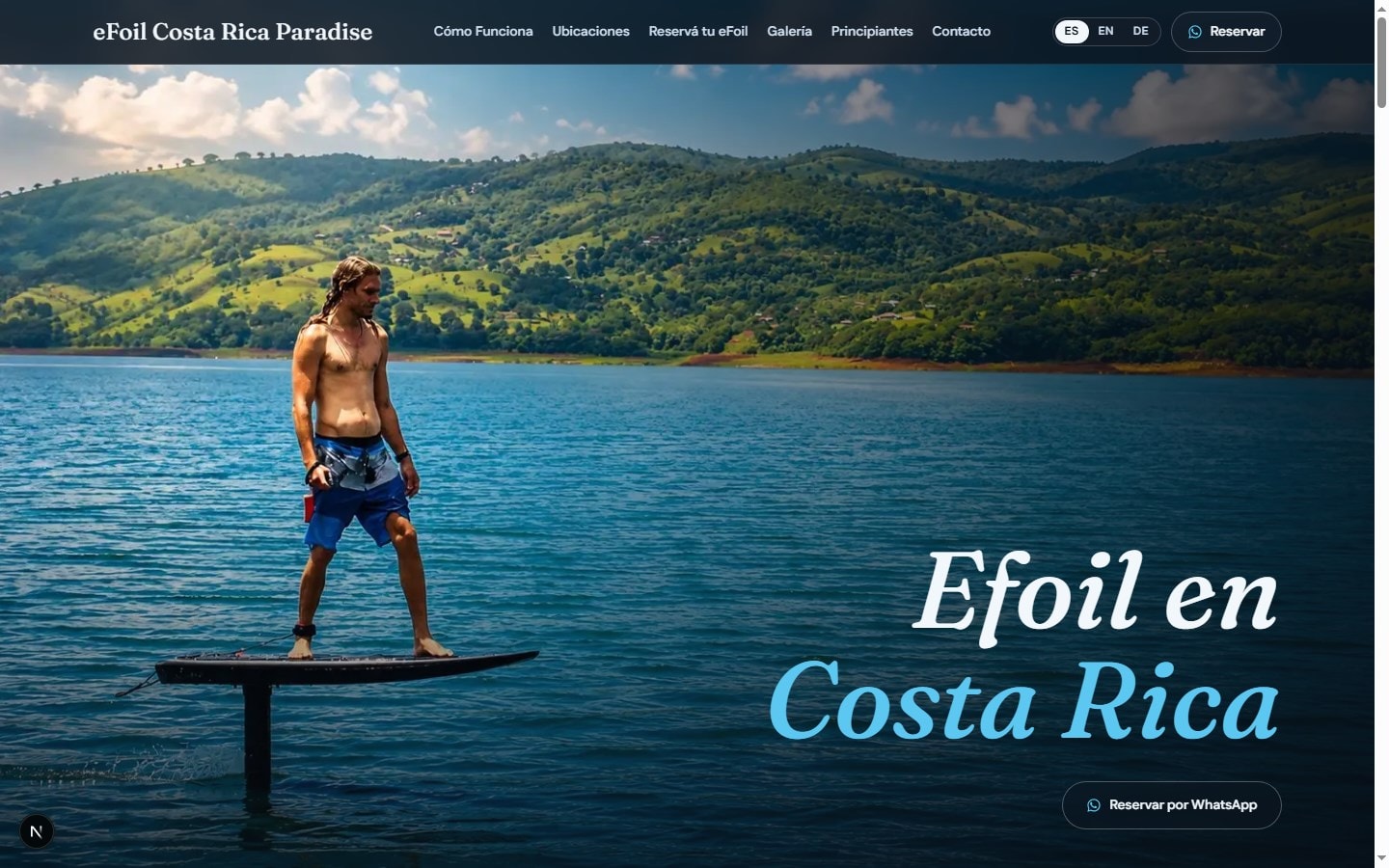 eFoil Costa Rica Paradise — Lago Arenal, Costa Rica